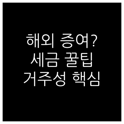 국경 없는 증여, 누가 세금을 내야 ..