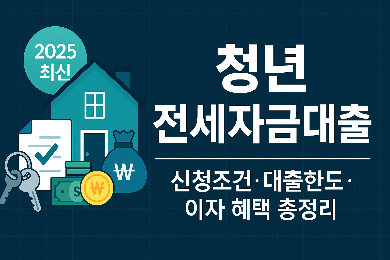 2025 청년 전세자금대출-신청조건.대출한도.이자혜택 알아보기