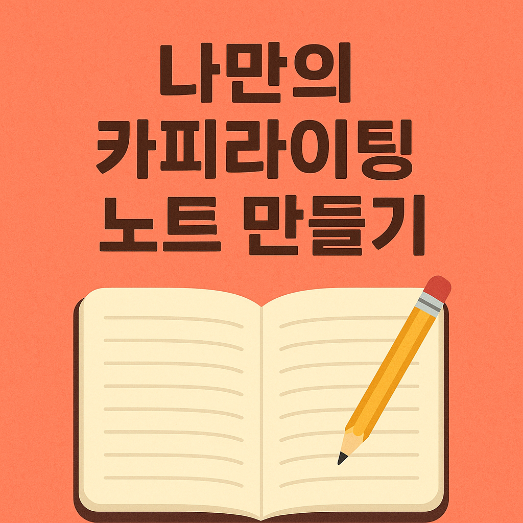 나만의 카피라이팅 노트 만들기