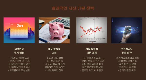 효과적인 자산 배분 포트폴리오 전략