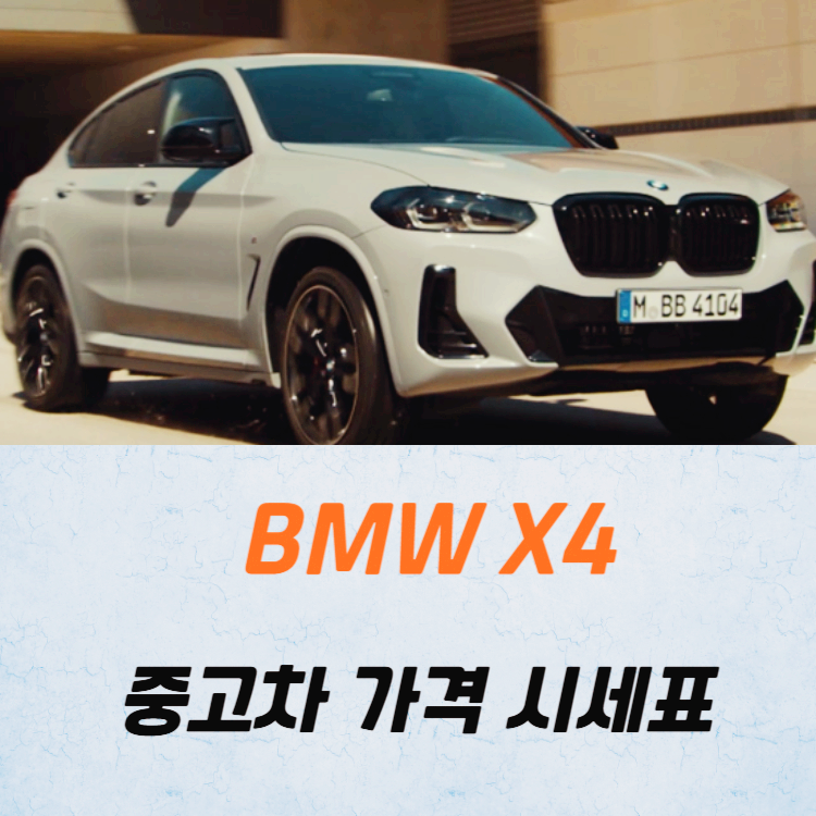 BMX X4 중고차 가격 시세표 고속 시내 연비