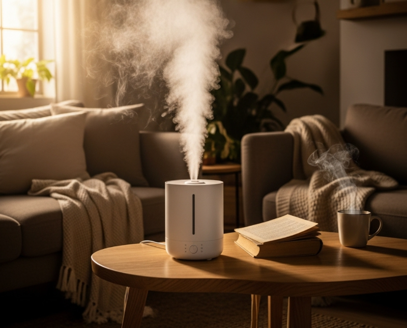 가습기와 함께 틀기 (이게 진짜 꿀팁!)