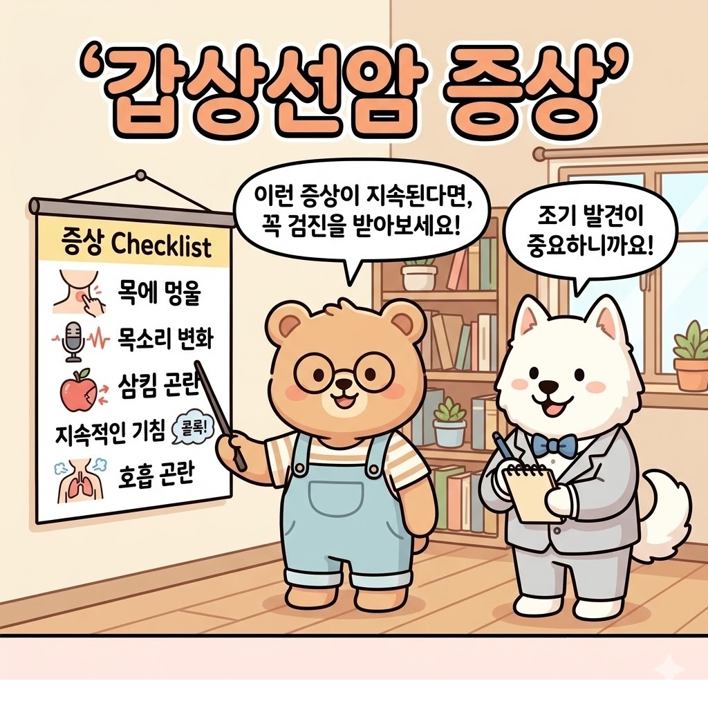 갑상선암 증상 목에 생긴 신호를 놓치지 않는 확인 기준