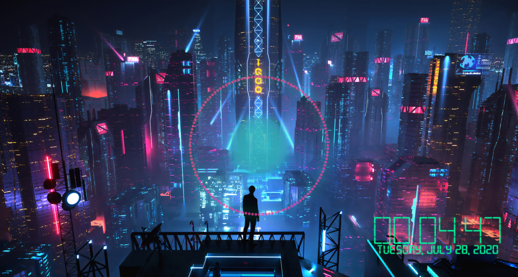 월페이퍼 엔진 사용 모습