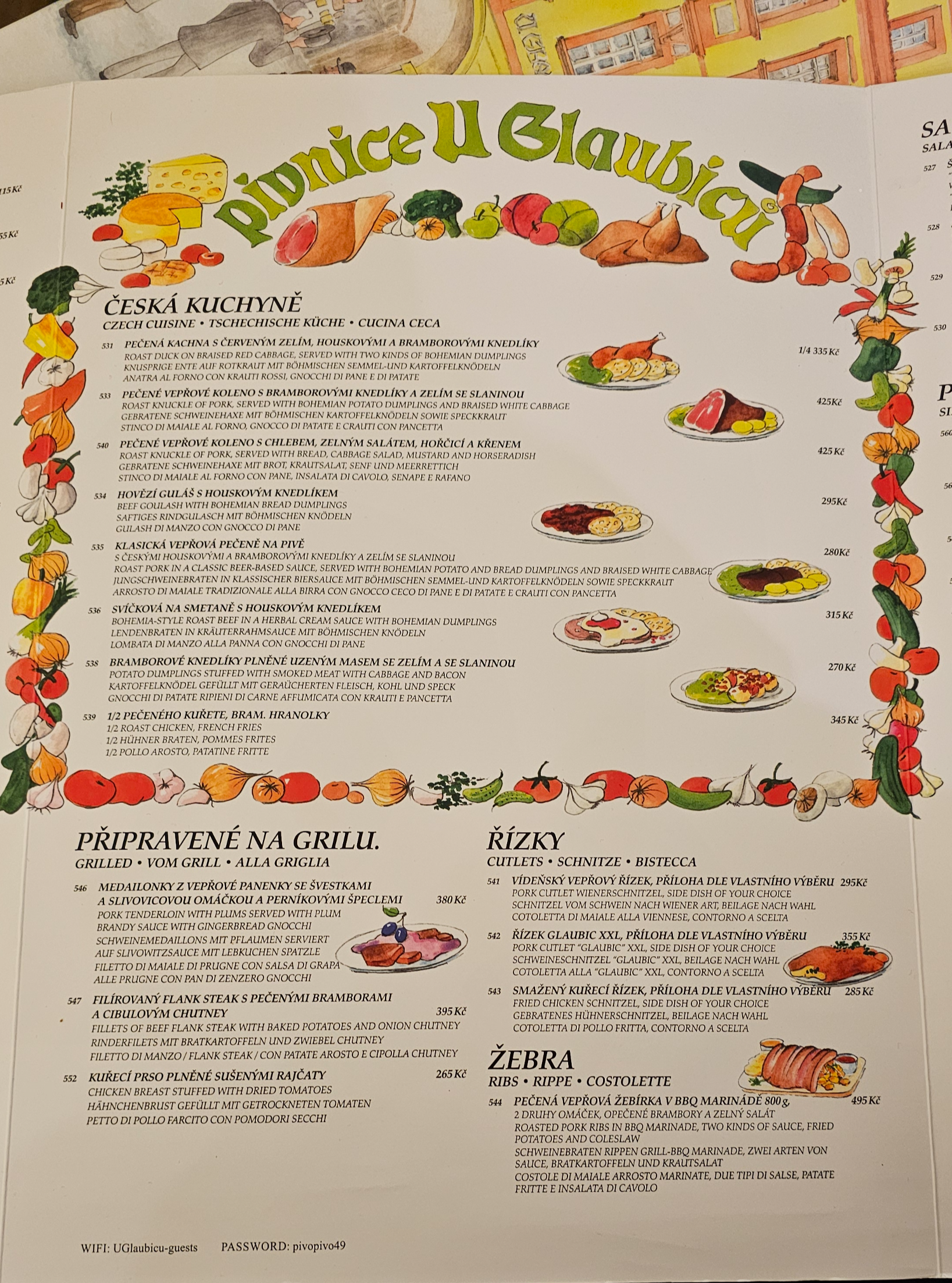 프라하 꼴레뇨 맛집 글라비쿠