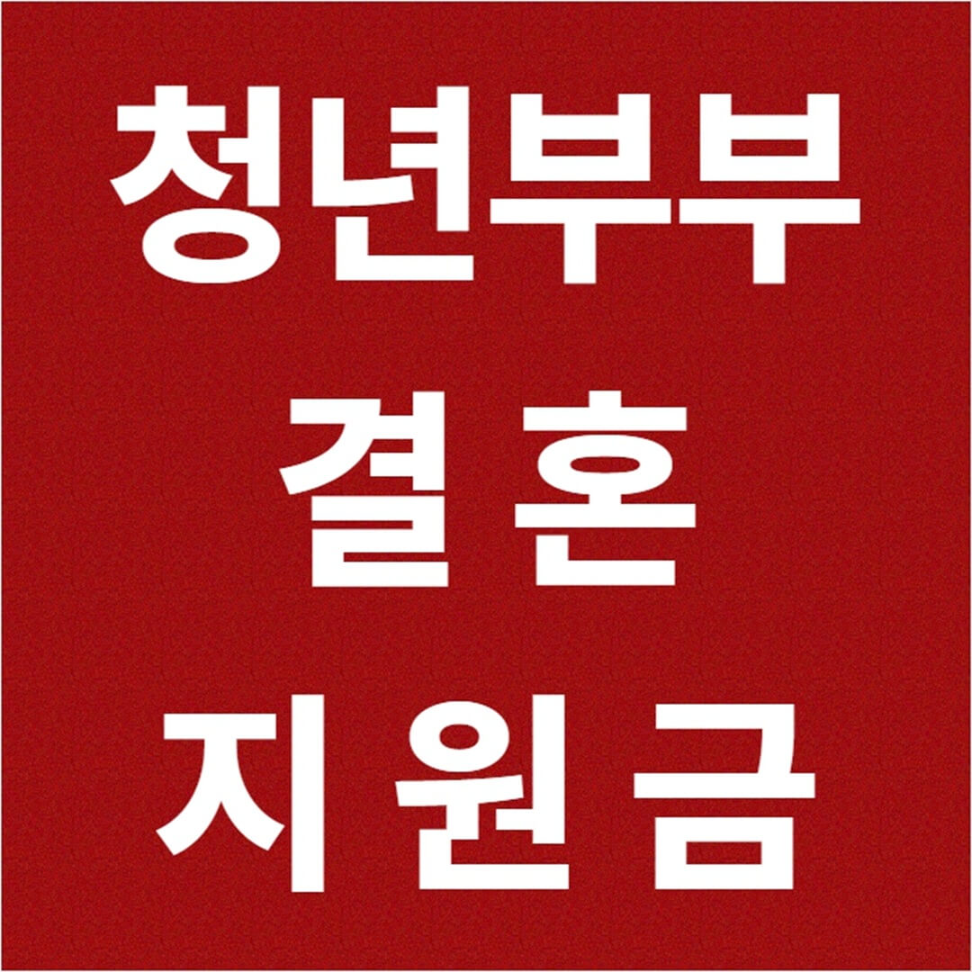 경기도 청년부부 결혼 지원금 조건 신청 방법