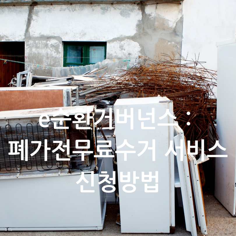 e순환거버넌스 : 폐가전무료수거 서비스