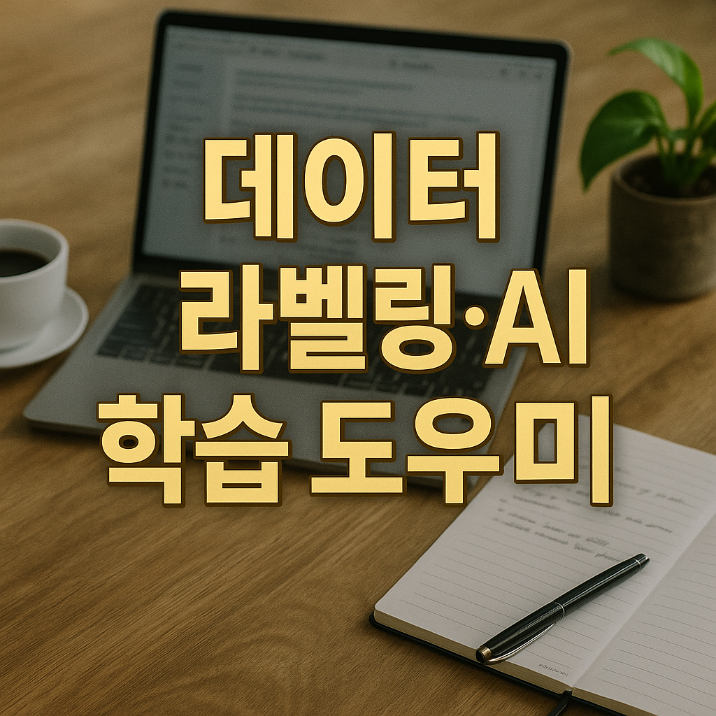 데이터 라벨링&middot;AI 학습 도우미
