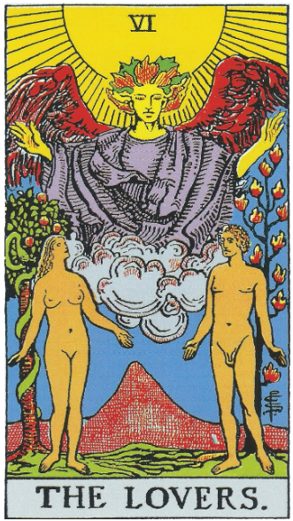 타로카드에서 6번 연인(The Lovers) 카드