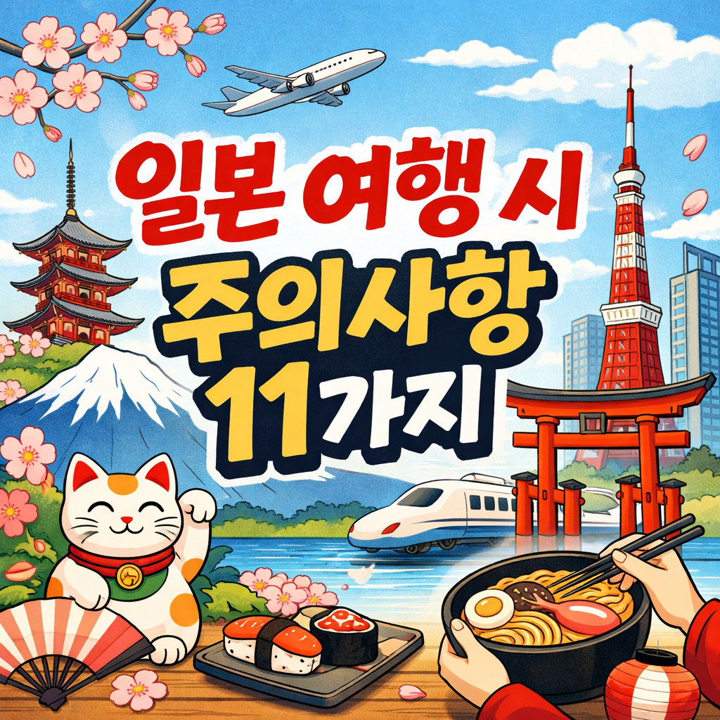 2026 일본 여행 주의사항 11가지 총정리 (보조배터리 기내 금지 필수 확인)