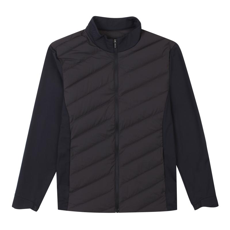 볼빅골프웨어 남성 골프 베이직 하이브리드 다운 점퍼 BK VMLWL995