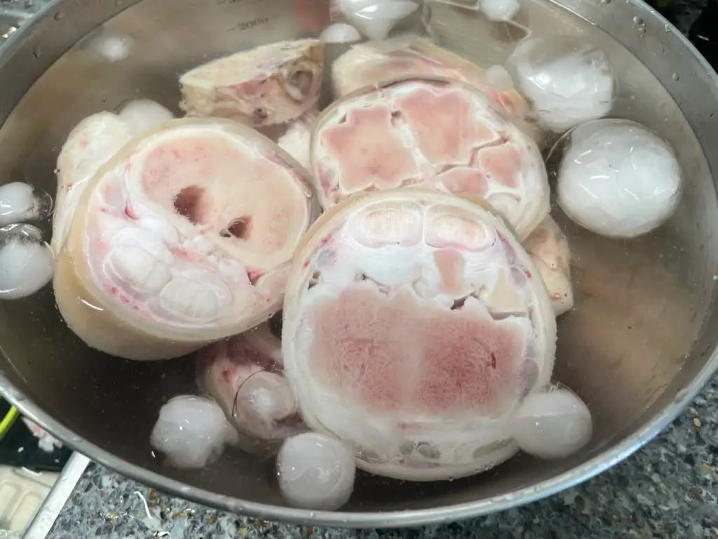 한우 우족 해동