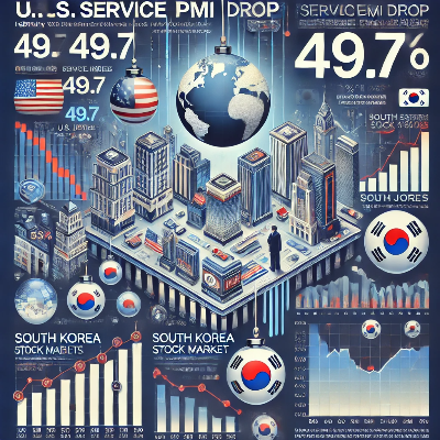 PMI 하락 일러스트