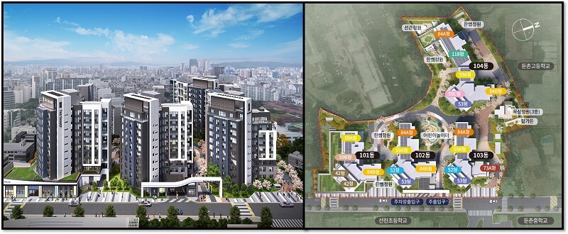 둔촌-파크솔레이유-조감도