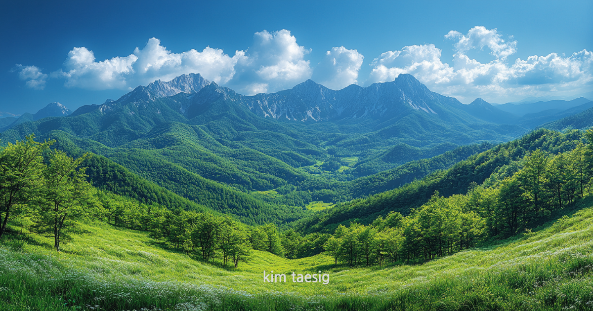 공작산의 사계절