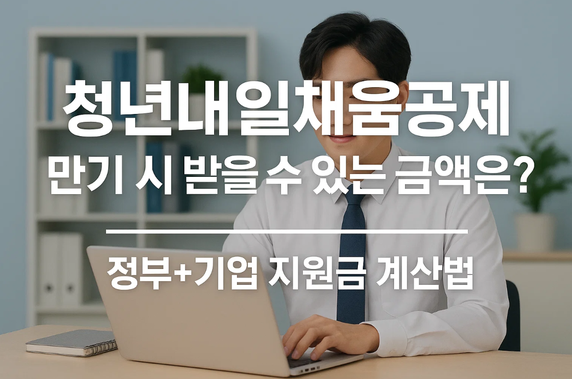 청년내일채움공제 만기 시 받을 수 있는 금액은?|정부+기업 지원금 계산법