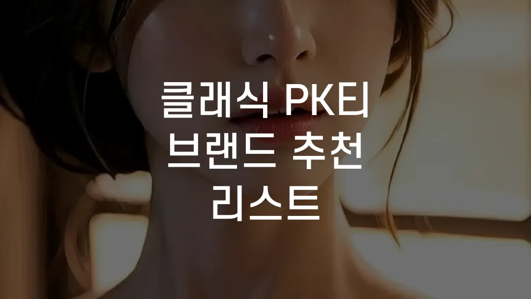 클래식 PK티 브랜드 추천 리스트