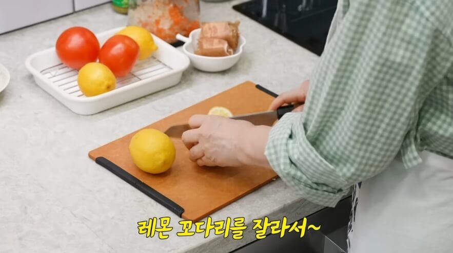 최화정 프라이팬, 치즈, 데미글라스 소스, 파스타면