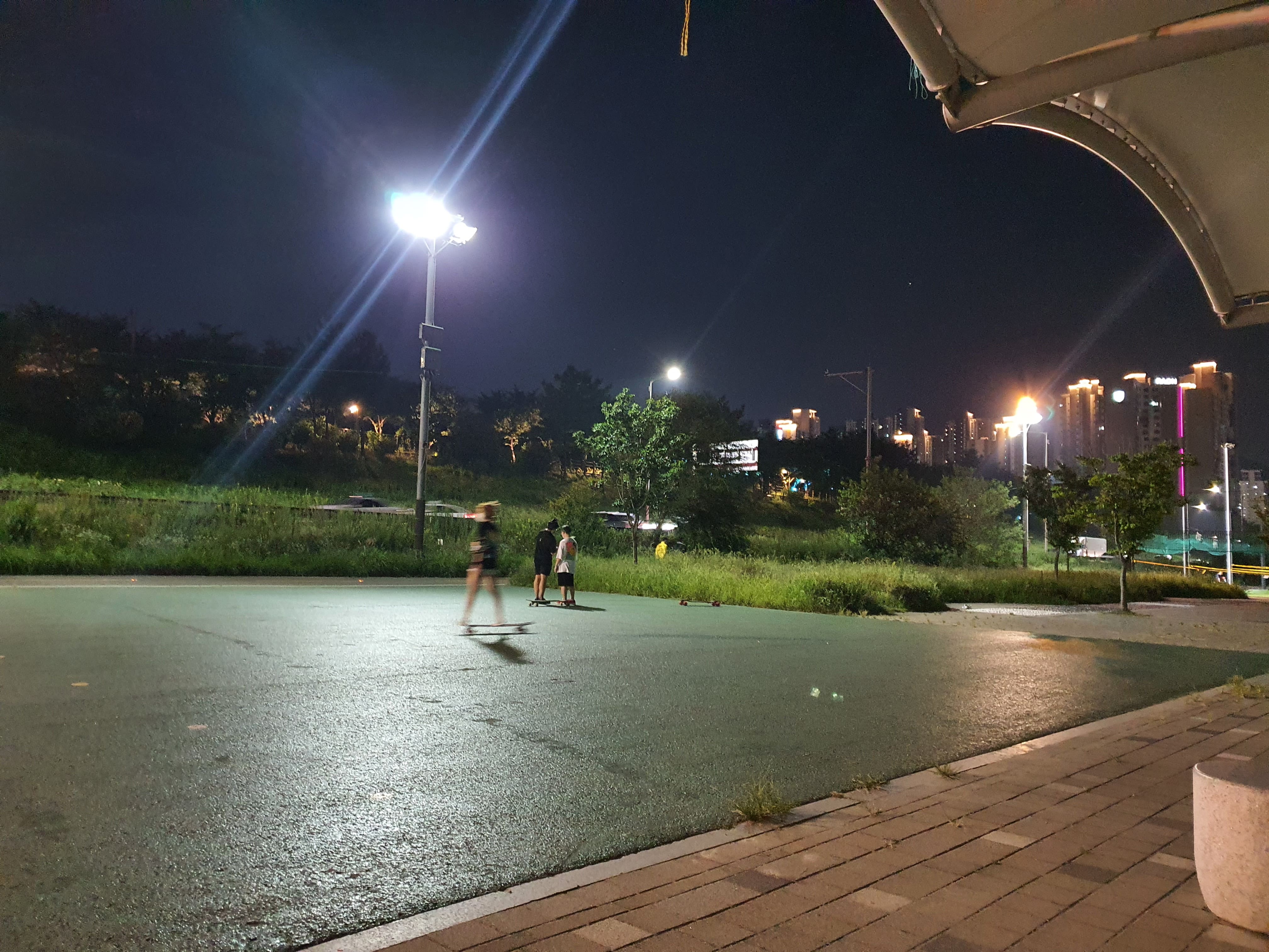 중랑천 보드 스팟