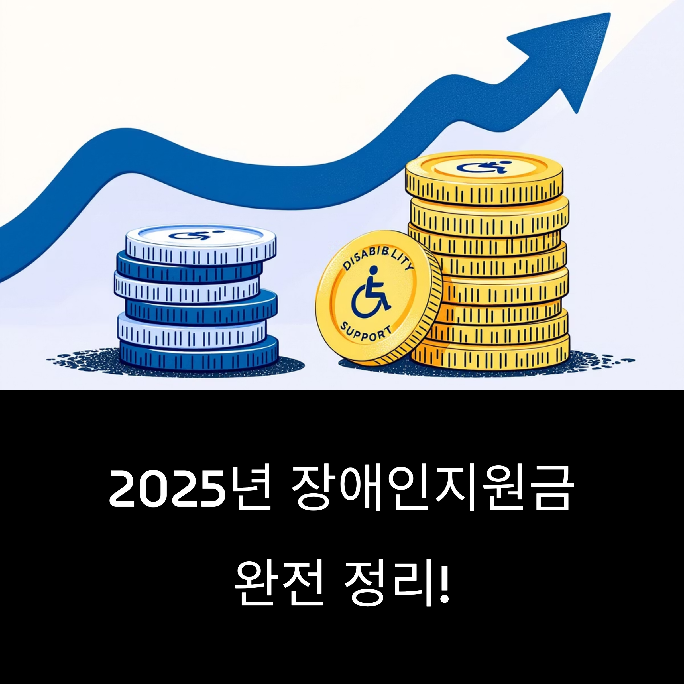2025년 장애인지원금 완전 정리 포스터 이미지