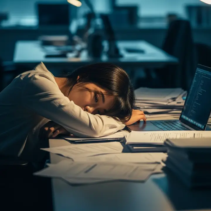 소진 상태에 빠진 청년의 번아웃 증후군 증상