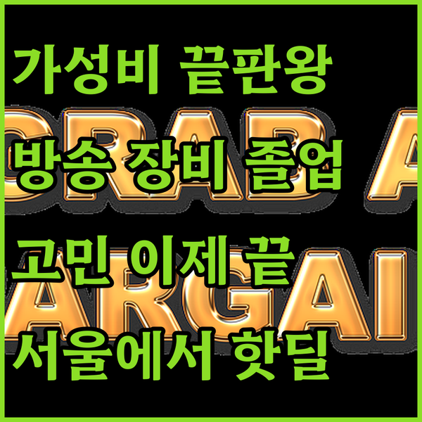 서울에서 만나는 최고의 가성비 마이크..
