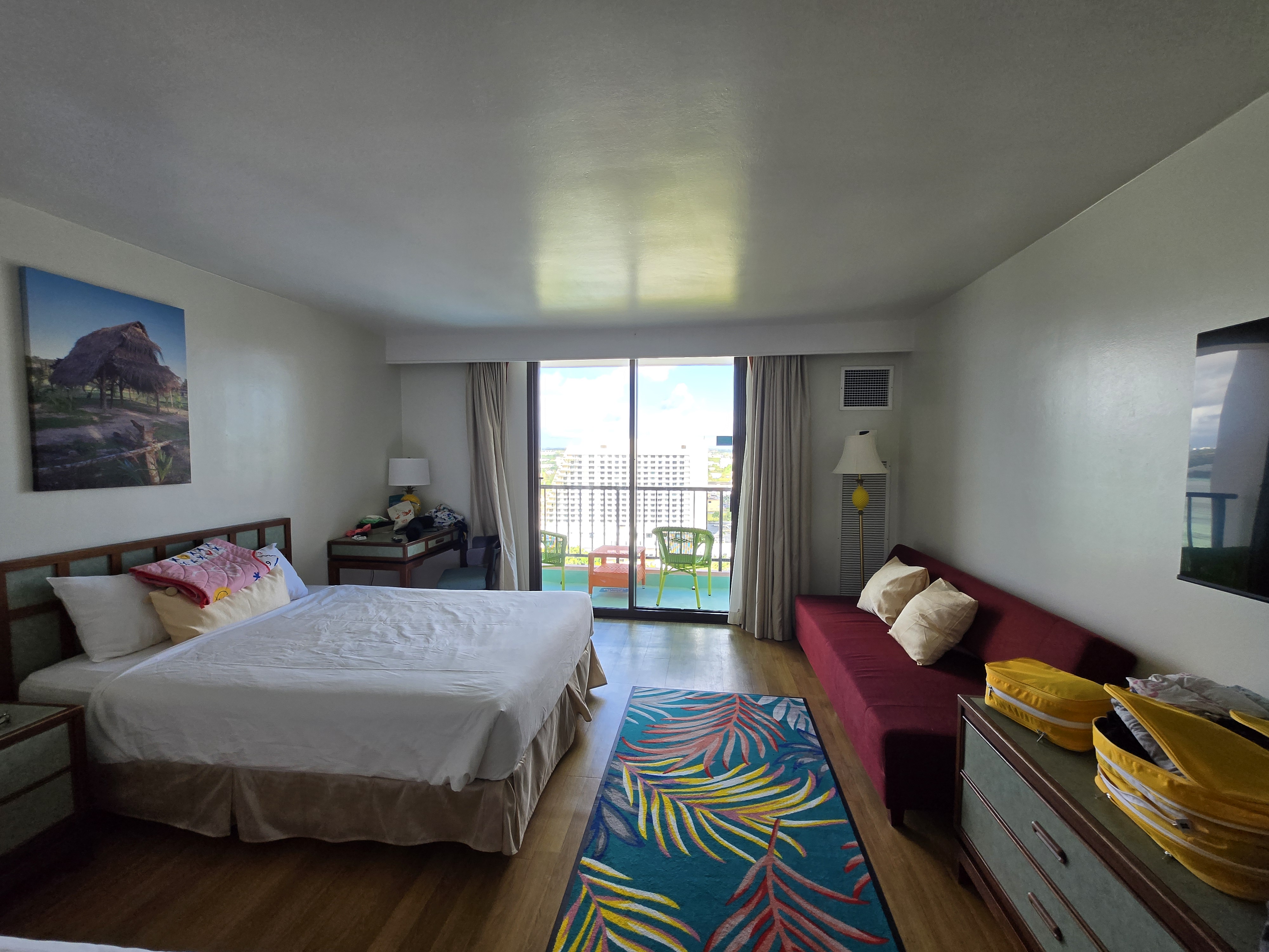 괌 PIC 오세아니아 B동 슈페리어 워터파크뷰 룸 소파베드