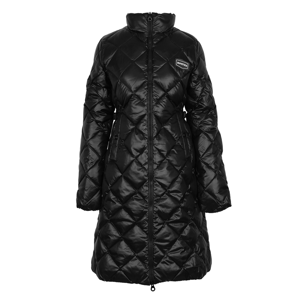 듀베티카 22FW 퀄팅 롱 패딩 자켓 BKS VDDJ00225K0001