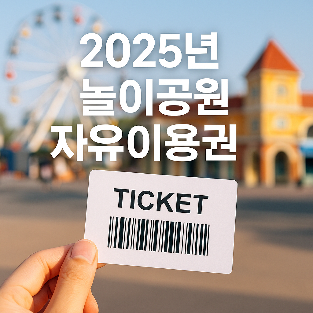 2025년 대한민국 5대 놀이공원 자유이용권 완벽 가이드