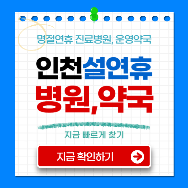 인천 설연휴 병원