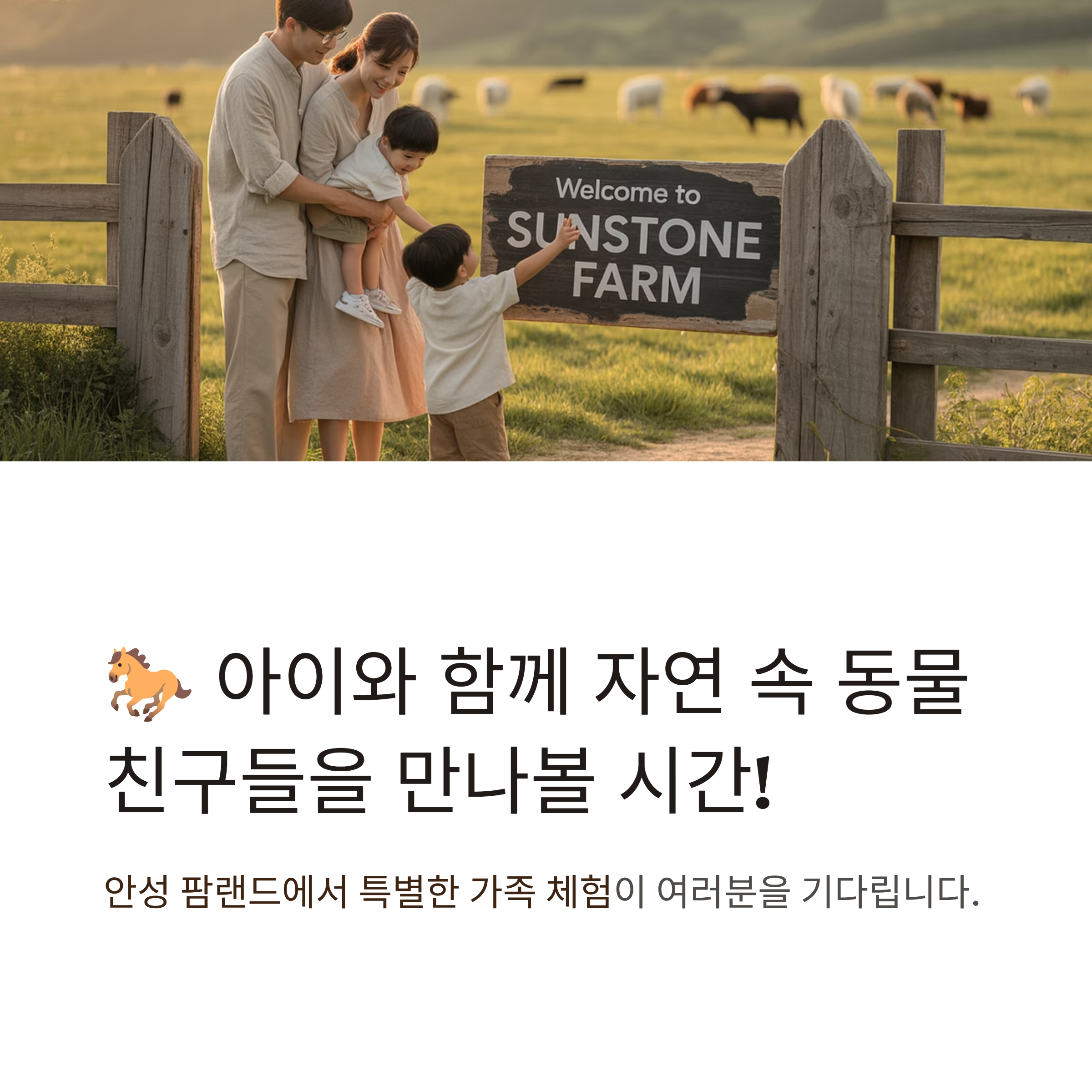 안성 팜랜드 가축체험과 승마, 아이와 함께하는 농장 여행