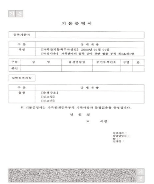 기본증명서 상세증명서 발급 방법
