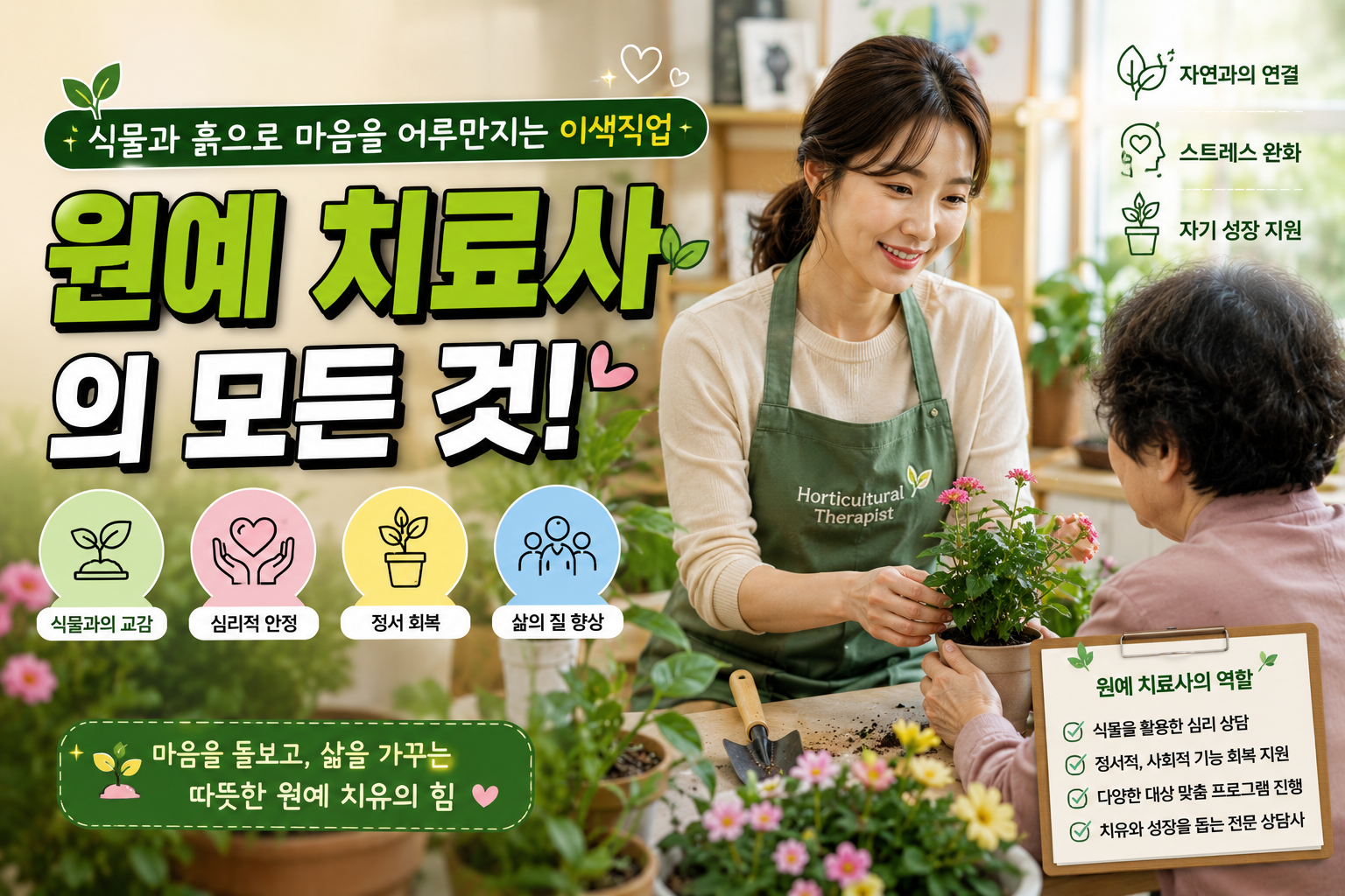 식물과 흙으로 마음을 어루만지는 이색직업, 원예 치료사의 모든 것