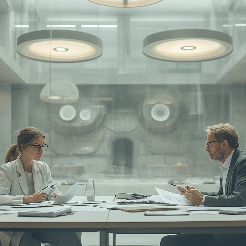 조용한 사무실에서 경제학자들이 환율 전망을 논의, 심층 분석과 전략적 통찰을 담은 경제적 대화