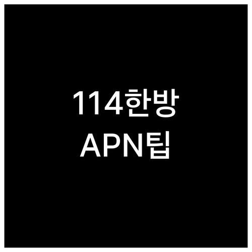 알뜰폰 데이터 안 터질 때 114 전..