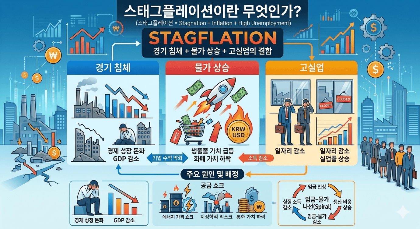 스테그플레이션 뜻 쉽게 이해하세요