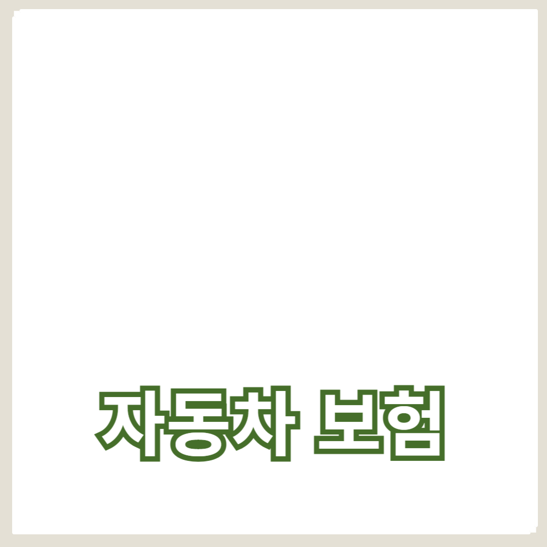 자동차 보험: 가입 방법과 절감, 보험 종류