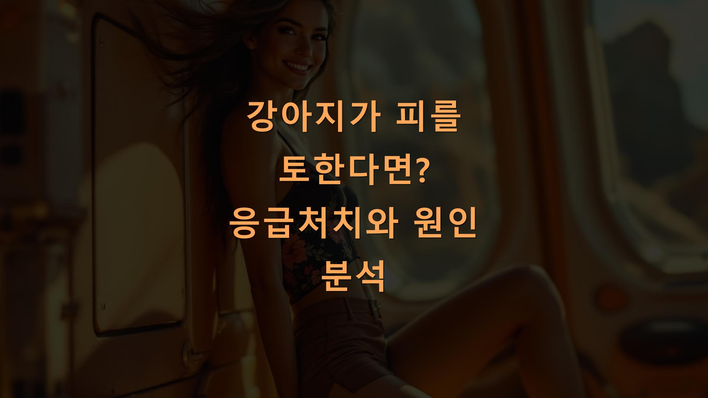 강아지가 피를 토한다면? 응급처치와 원인 분석