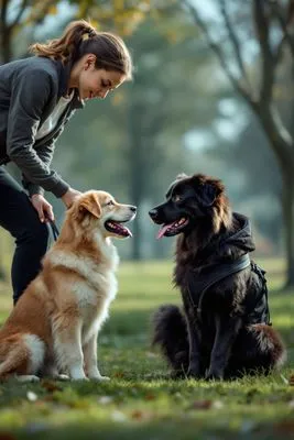 리드줄 없이 걷기 단계