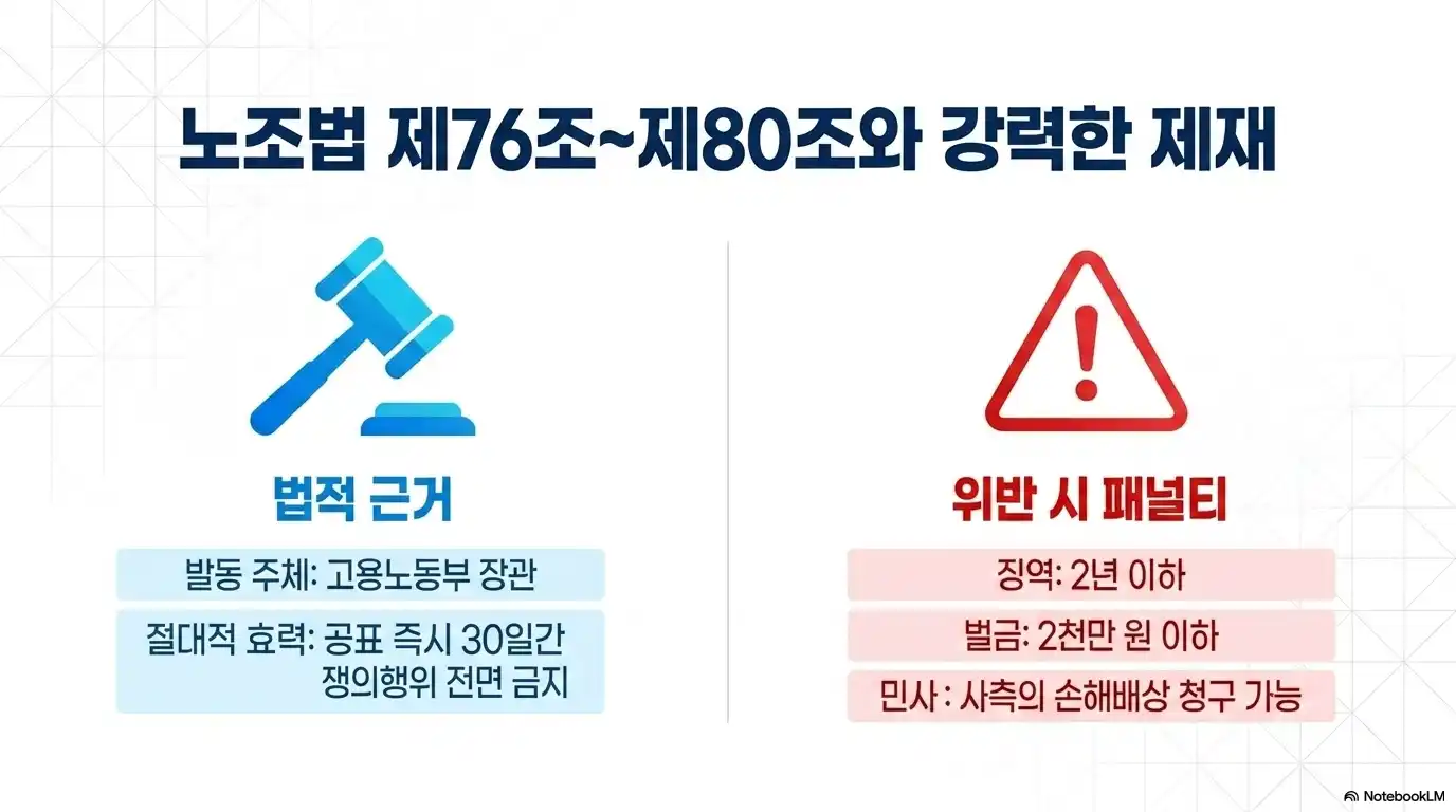 긴급조정권 법적 근거 노조법