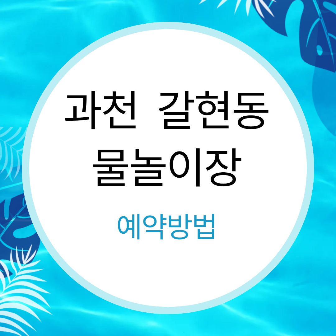 과천 갈현동 물놀이장