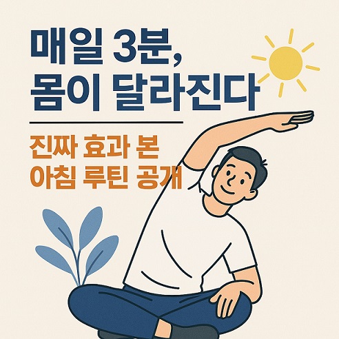 매일 3분 몸이 달라진다 참고 그림