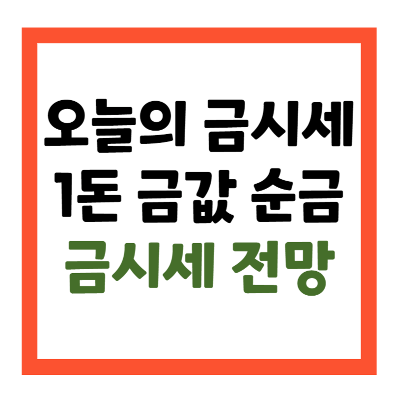 오늘의 금시세 전망