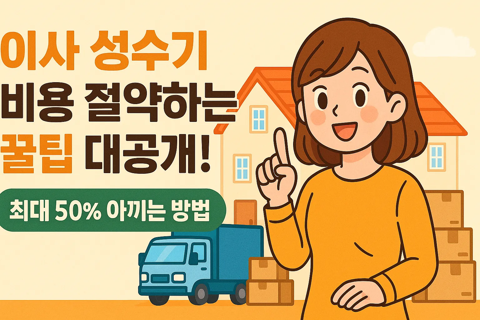 이사 성수기 비용 절약하는 꿀팁 대공개! 최대 50% 아끼는 방법