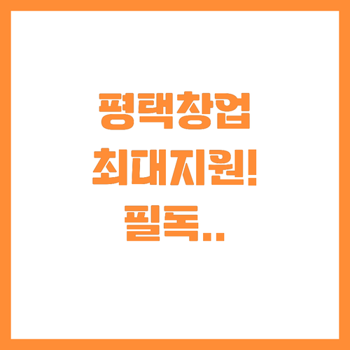 학력 무관 평택시 청년 창업 사업화 ..