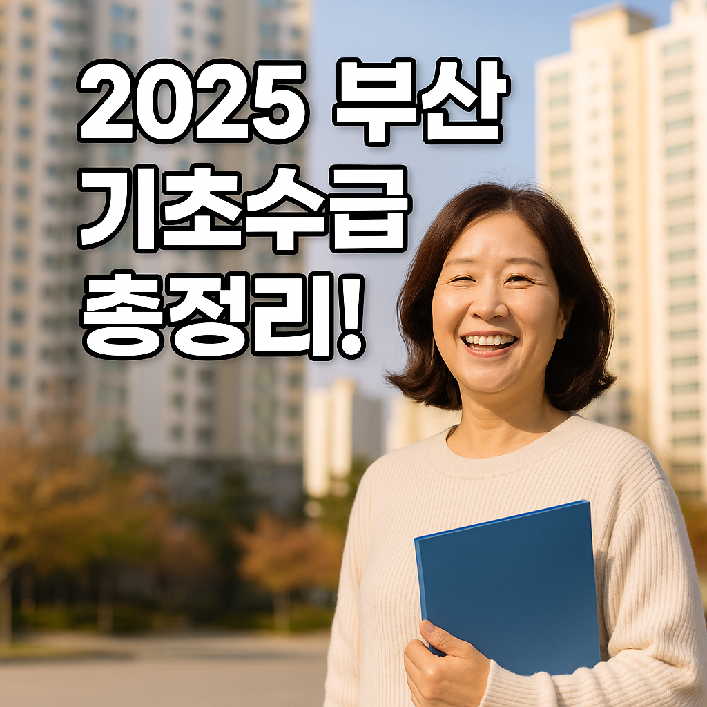 2025 하반기 부산 기초수급자 혜택 변화 총정리