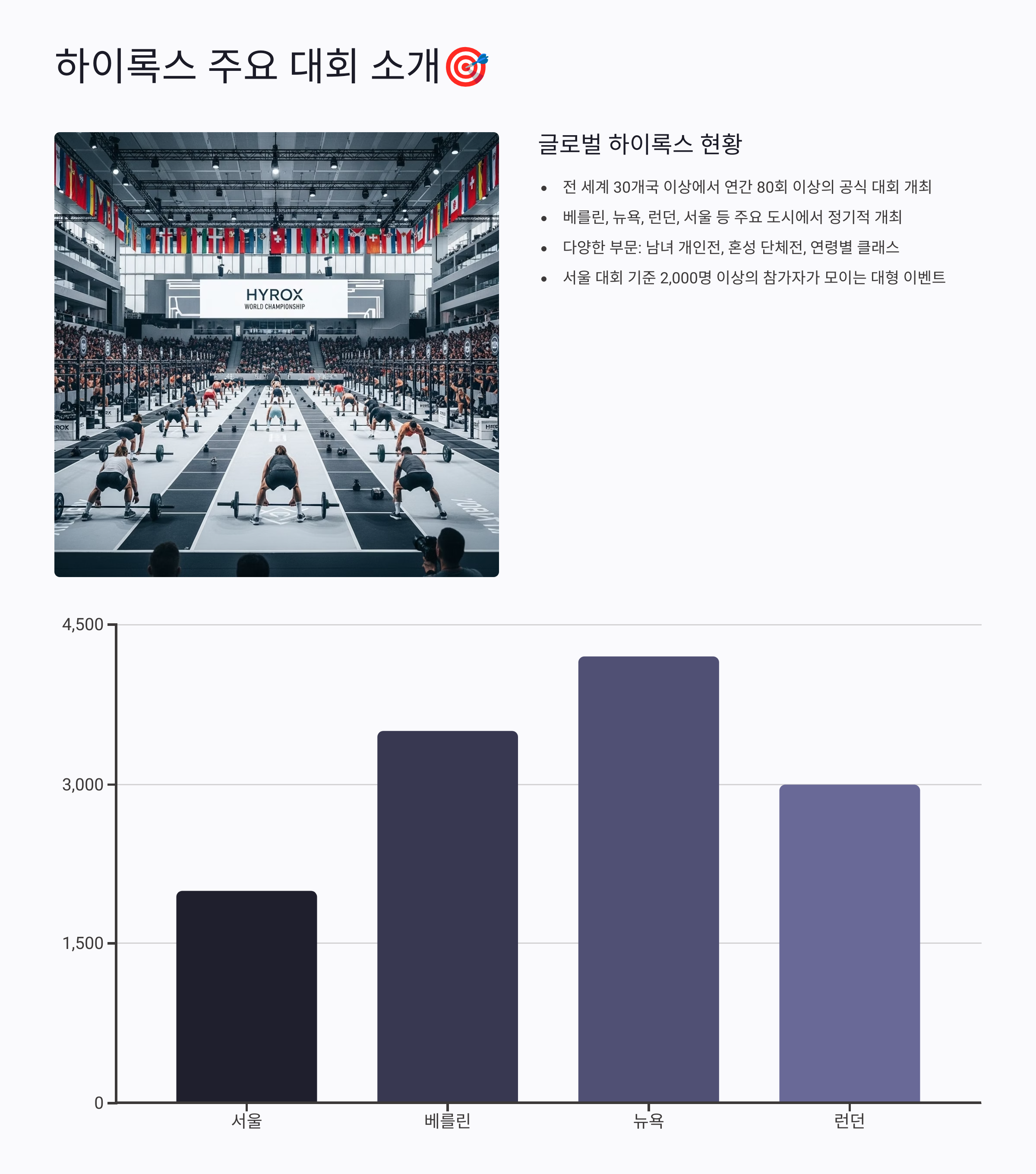 하이록스 주요 대회 소개