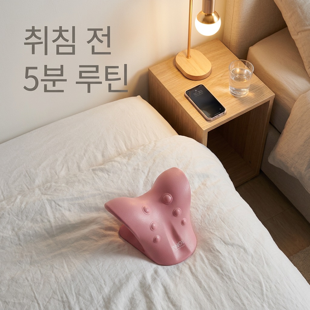 넥스트레처 거북목 교정기 취침 전 루틴
