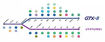 GTX B 노선 개발 수혜 지역 노선도 시장_13