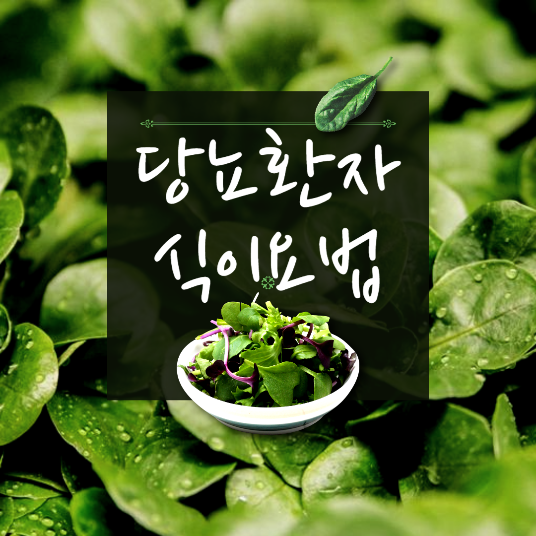 당뇨환자 식이요법